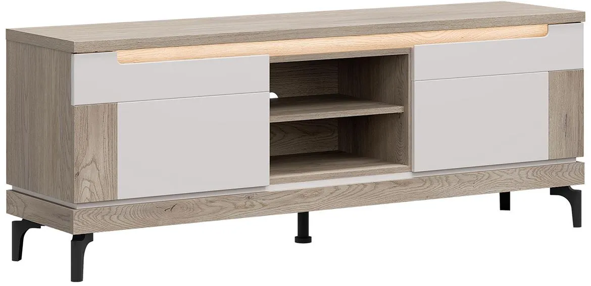 Aston An01 TV komoda 157x39x60 hrast/kašmir bež