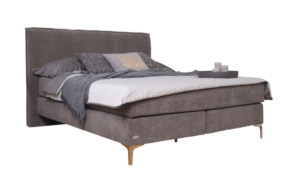 Atena boxspring krevet 205x209x120cm tamno sivi