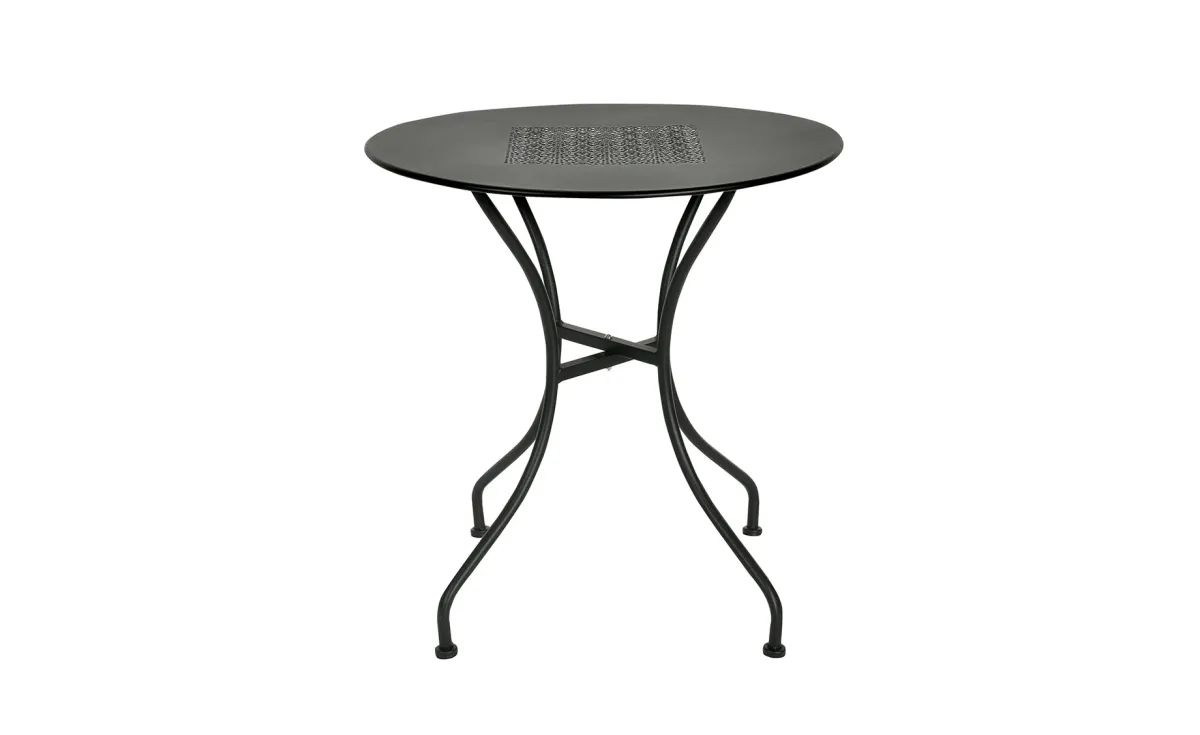 Aurora okrugli metalni sto D70x72 cm crni