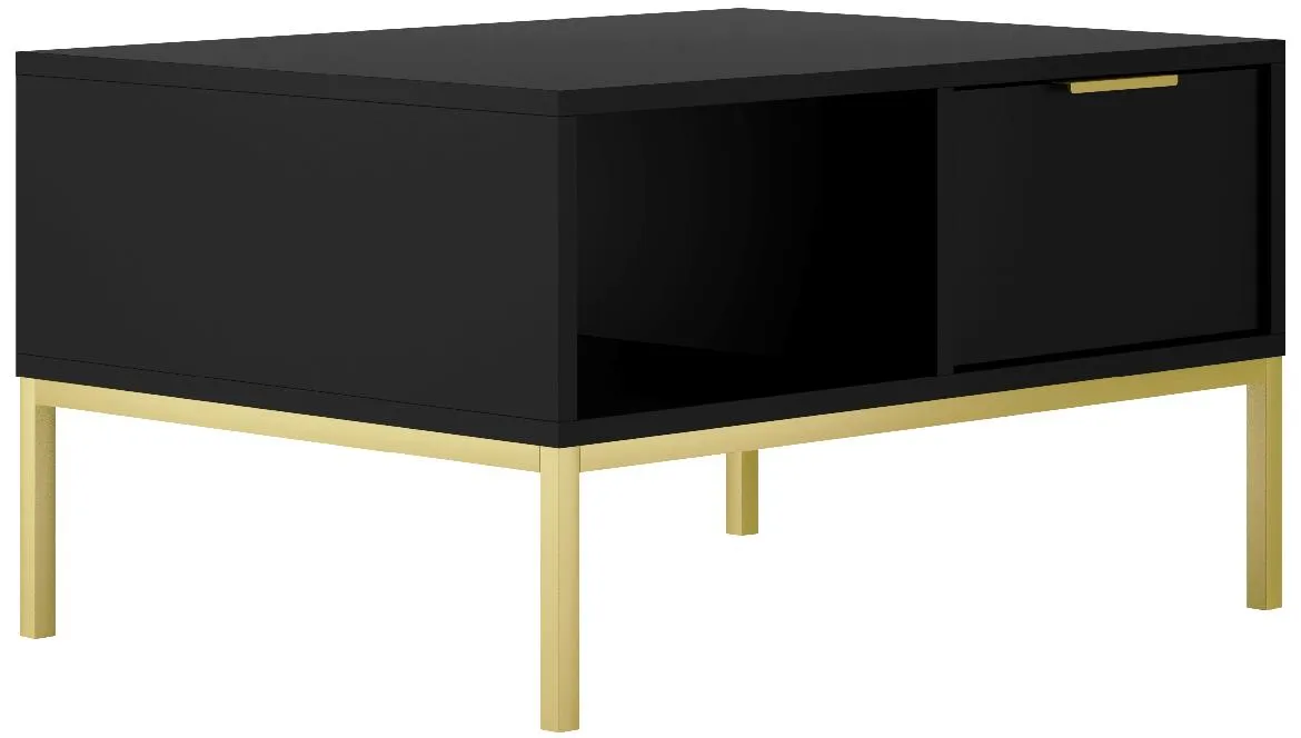 Austin klub sto 1 fioka 80x60x45,4 cm crni