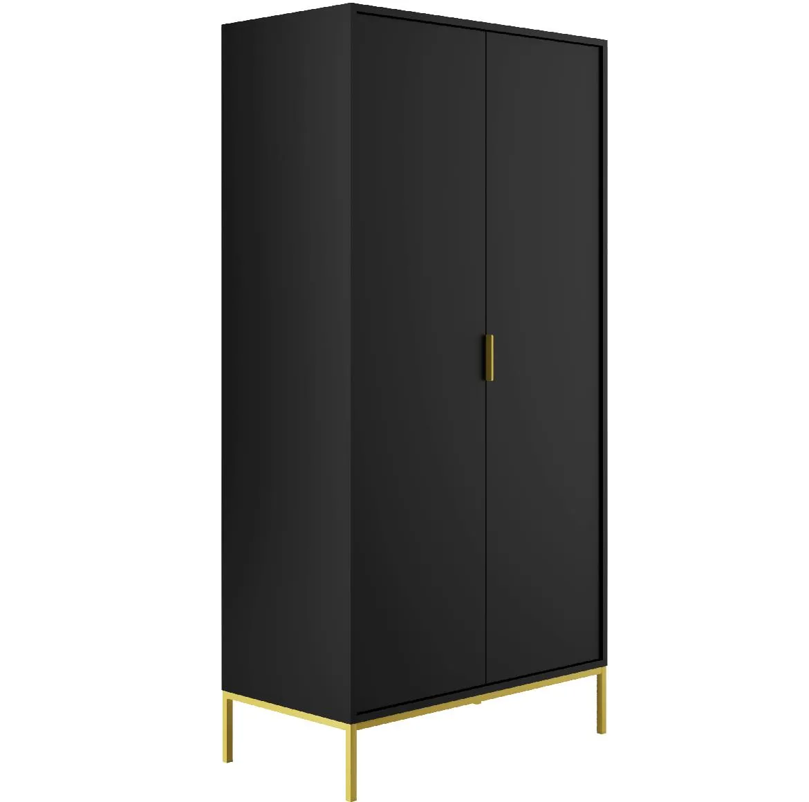 Austin ormar 2 vrata 100x55x205,4 cm crni