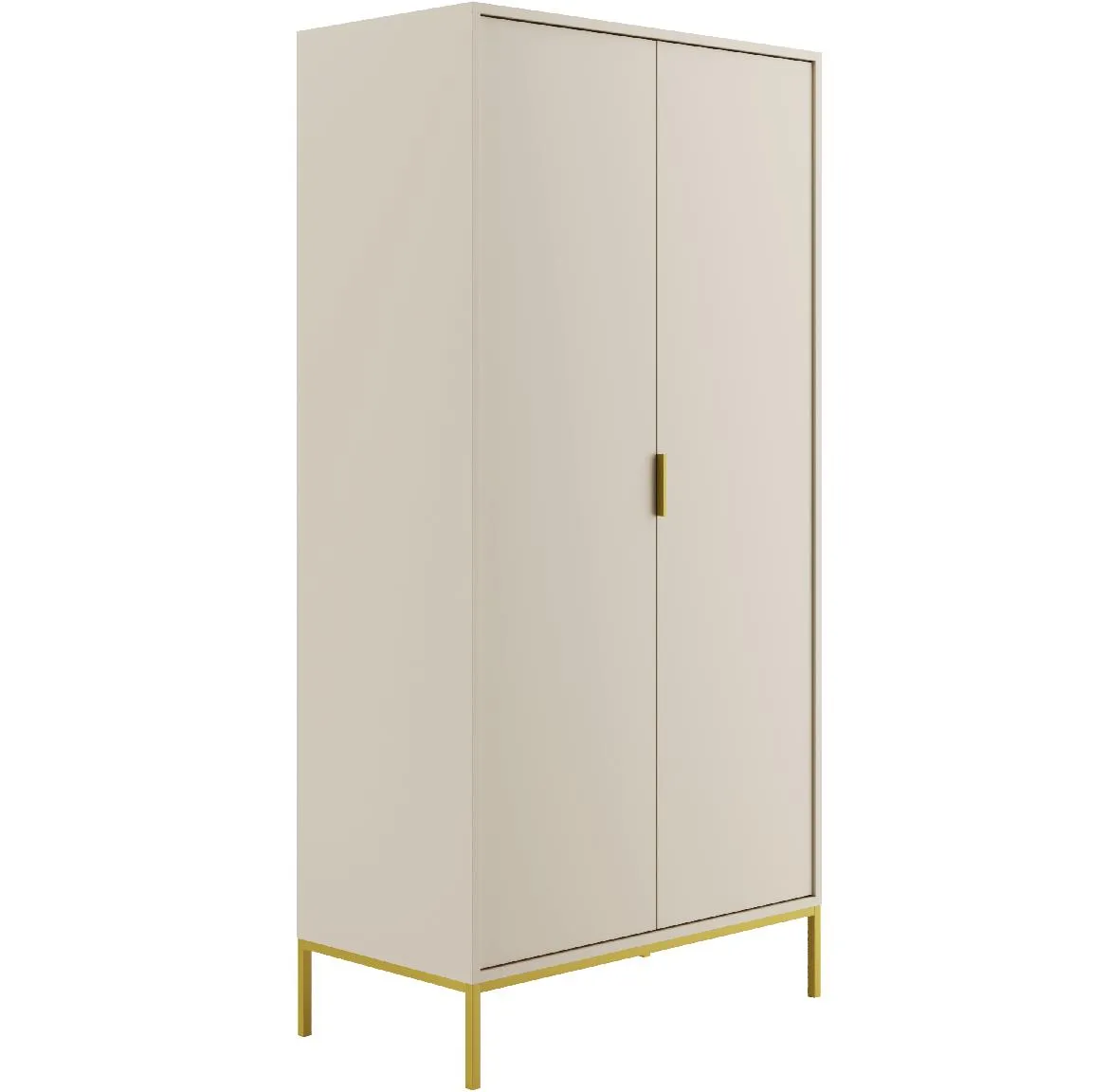 Austin ormar 2 vrata 100x55x205,4 cm kašmir bež/zlatni