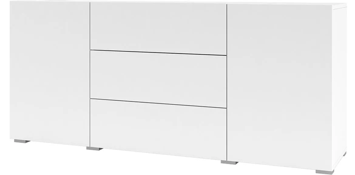 Ava 26 komoda 2 vrata+3 fioke 140x35x63 cm bela
