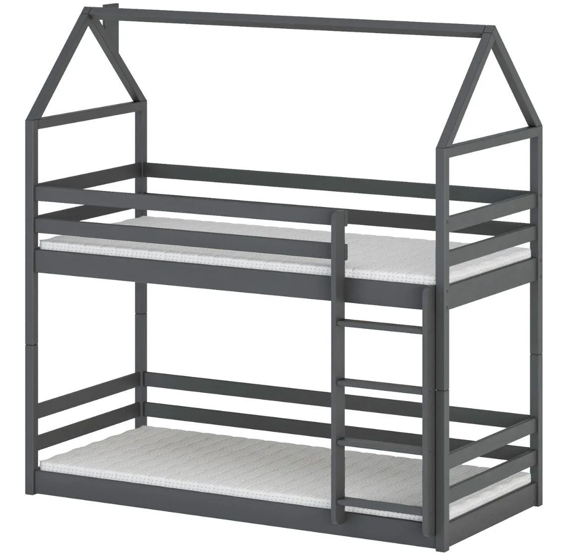 Axel krevet na kat 97x208x217 cm tamno sivi