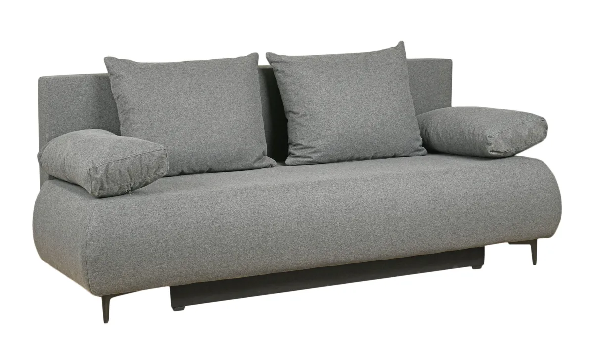 Bali trosed sa ležajem i prostorom za odlaganje 201x90x90 cm tamno siva