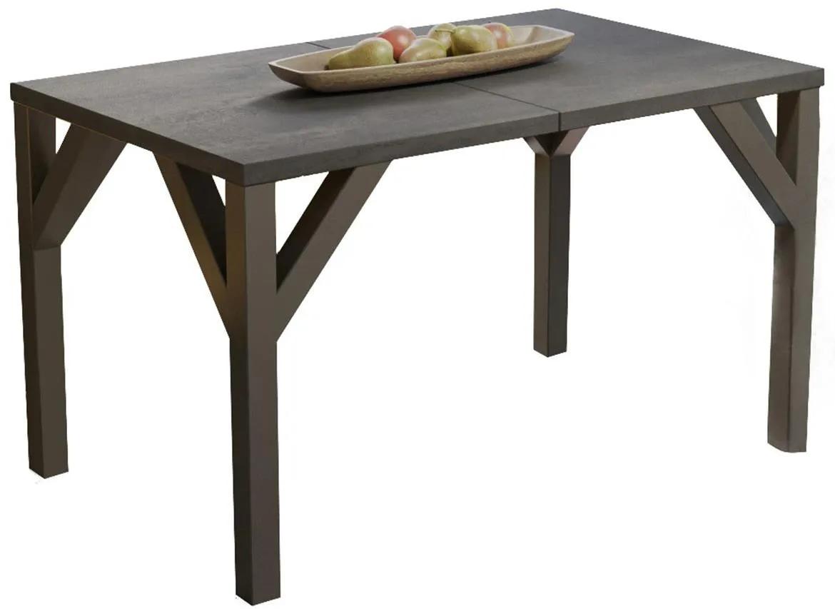 Baltika sto 130(185)x90x75 cm tamno sivi