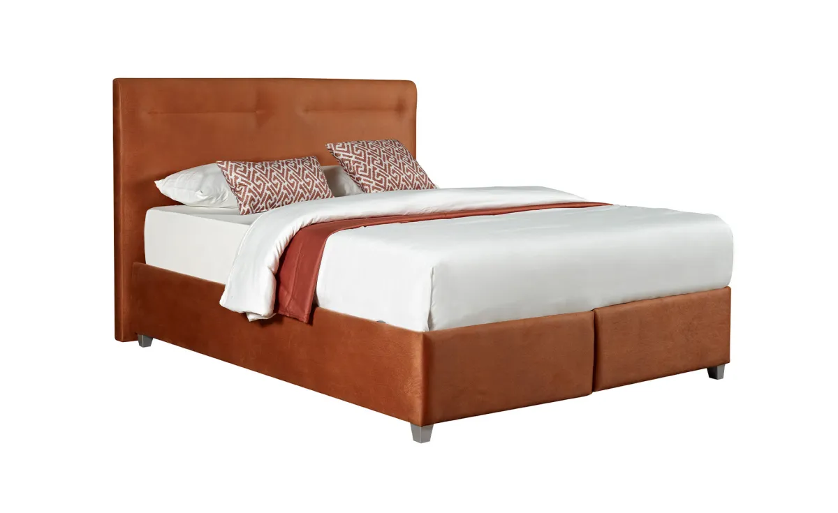 Bari krevet sa prostorom za odlaganje 176x216x124 cm narandžasti