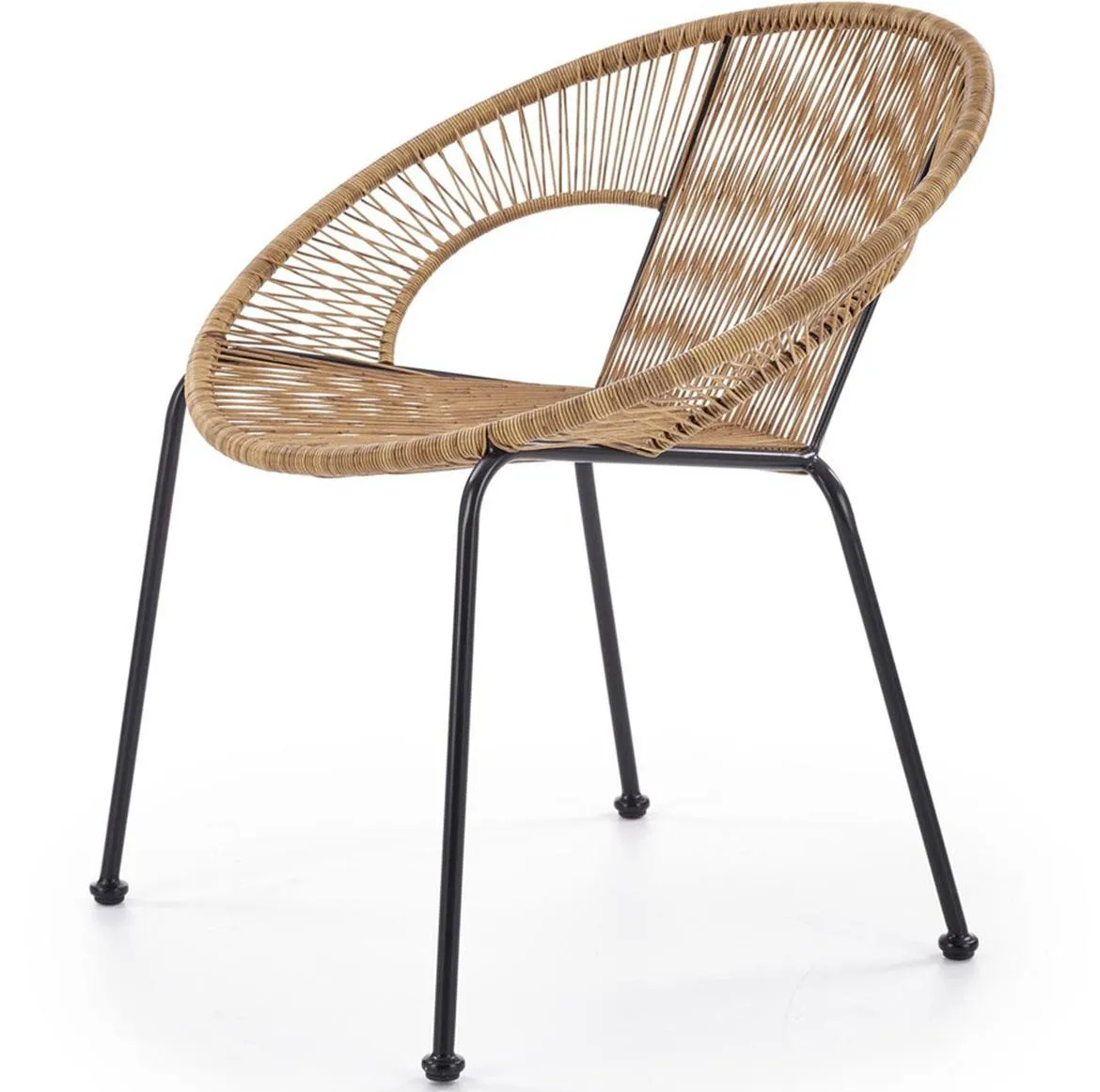 BARI stolica 44x60x74 cm braon/crna ratan