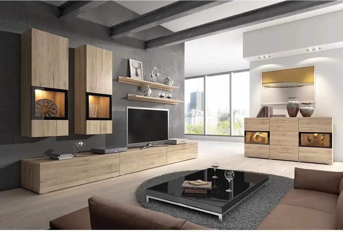 Baros regal 270x41x180 cm natur