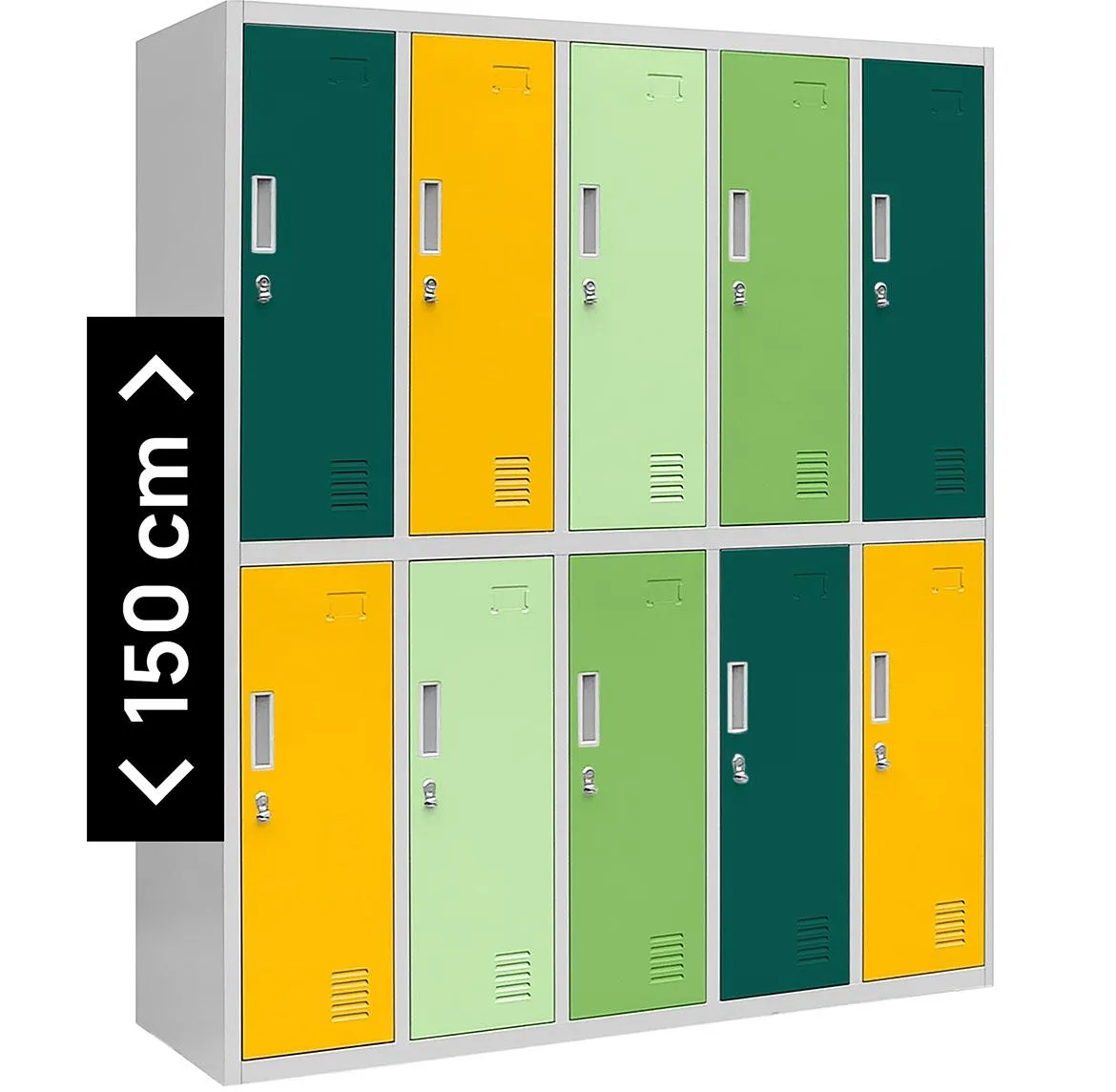 Bartus metalni ormarici, sivi/višebo?ni 136x45x172