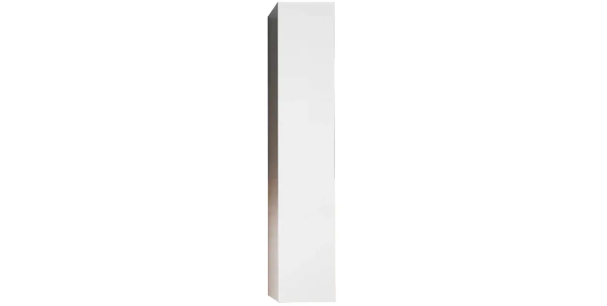 Basic viseći kupatilski ormar 1 vrata 25x26x138 cm bela v.sjaj