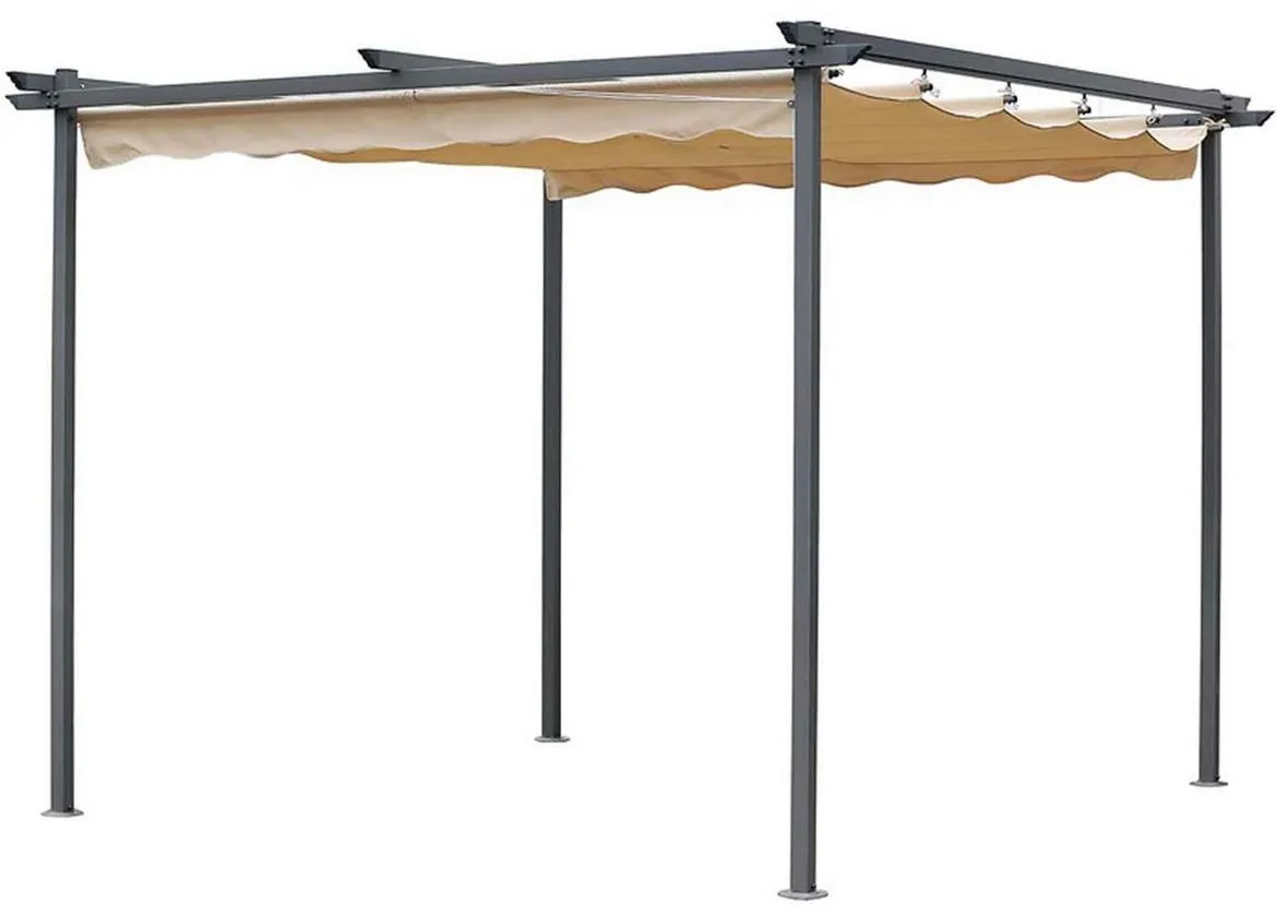 Baštenski paviljon 2,6x2,6 m bež