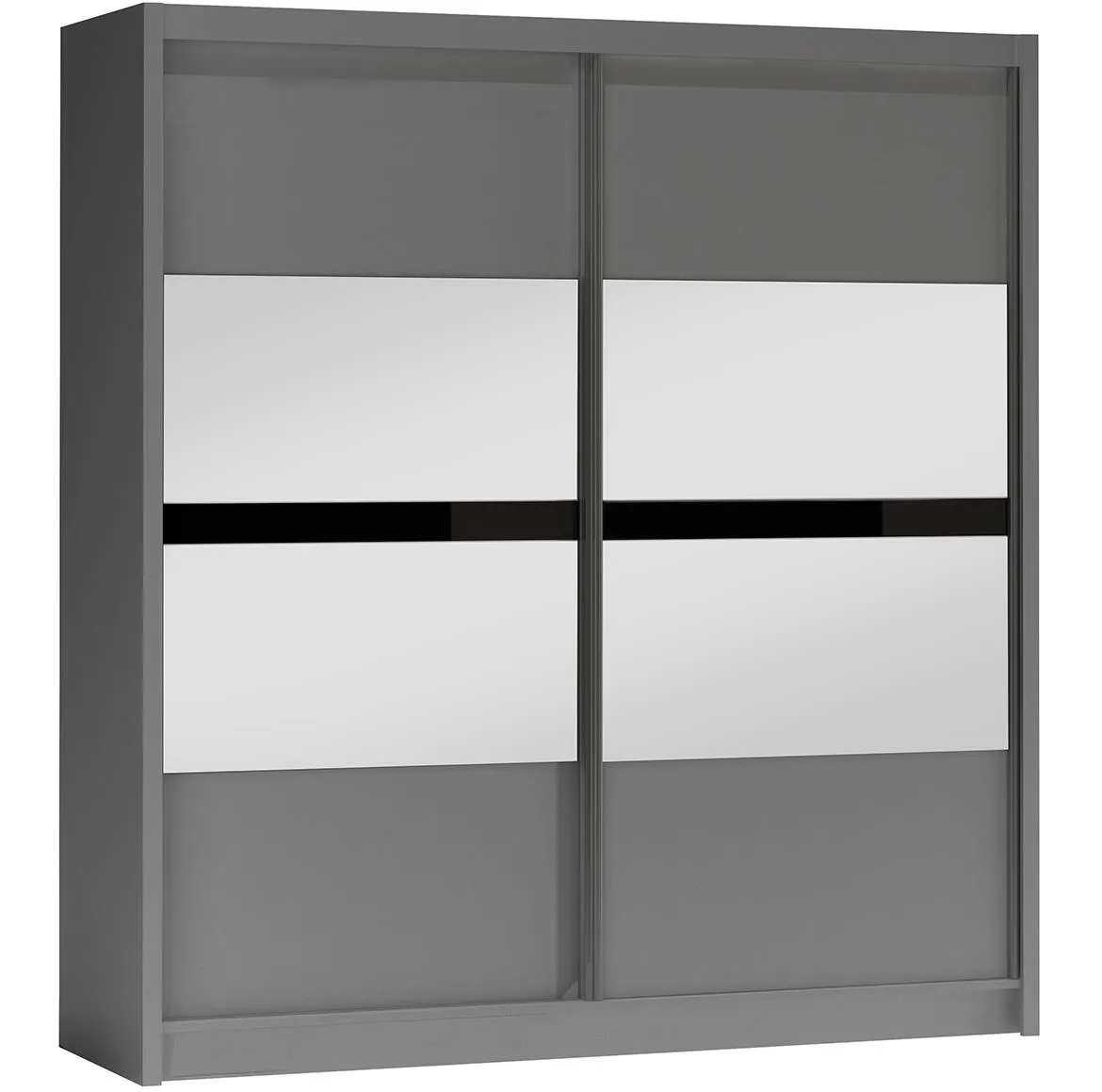 Batumi 203 klizni ormar 2 vrata/ogledalo 203x61x215cm grafit