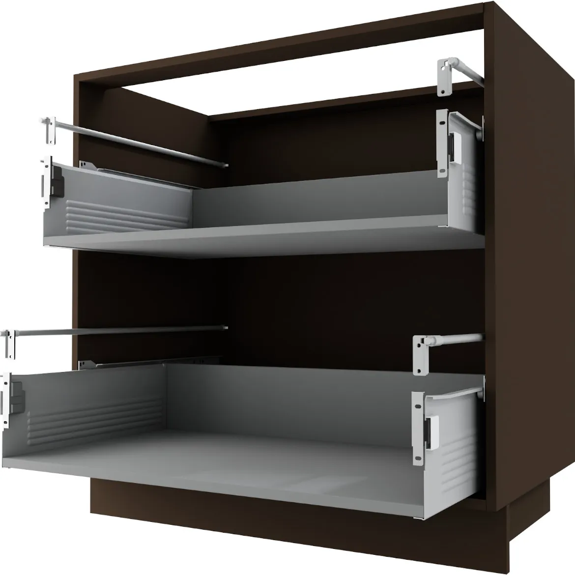 Baza 2 fioke 80 cm tamno braon