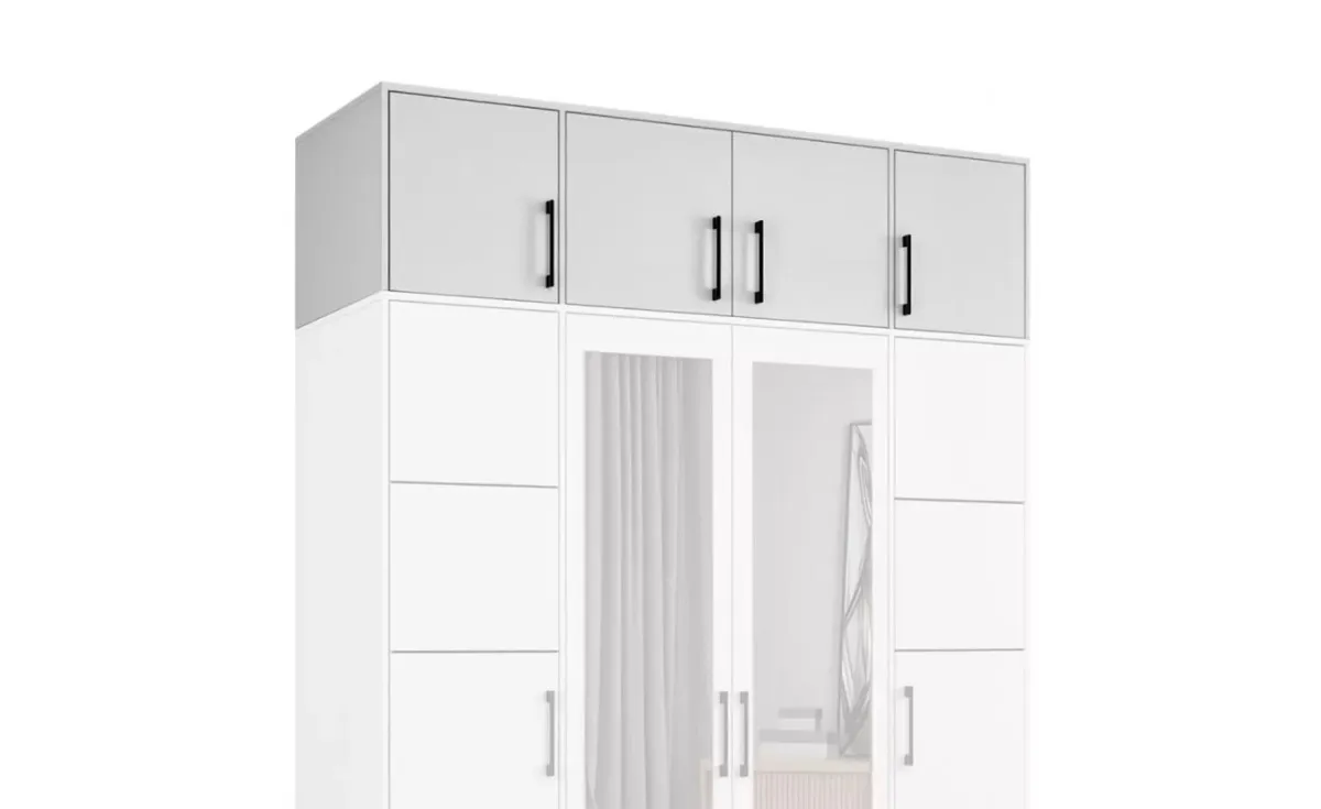 Belluno nadogradnja 4 vrata 200x58x45 cm bela
