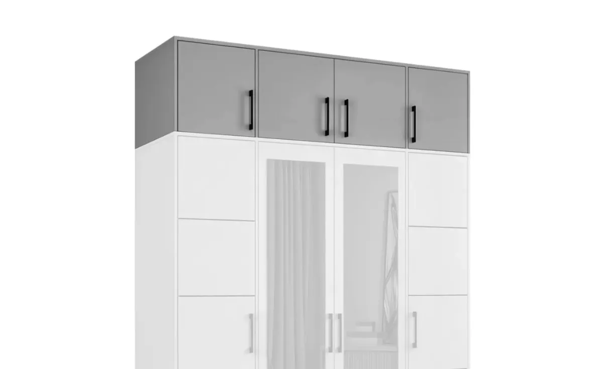 BELLUNO NADOGRADNJA 4 VRATA 200x58x45 cm SIVA