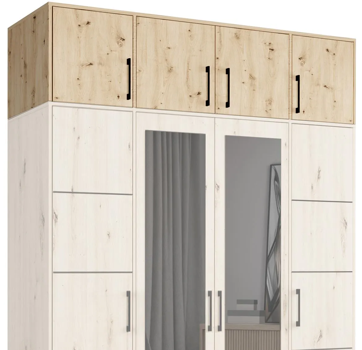 Belluno nadogradnja 4vrata 200x57,5x45 artisan hrast