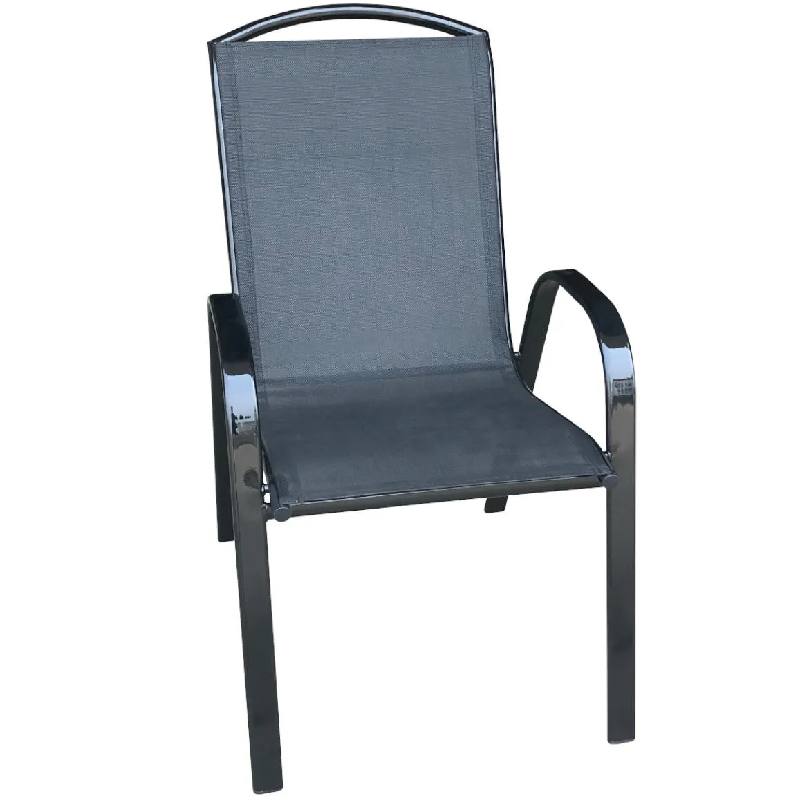 Berg stolica 54x72x93 cm crni metal / crni tekstil