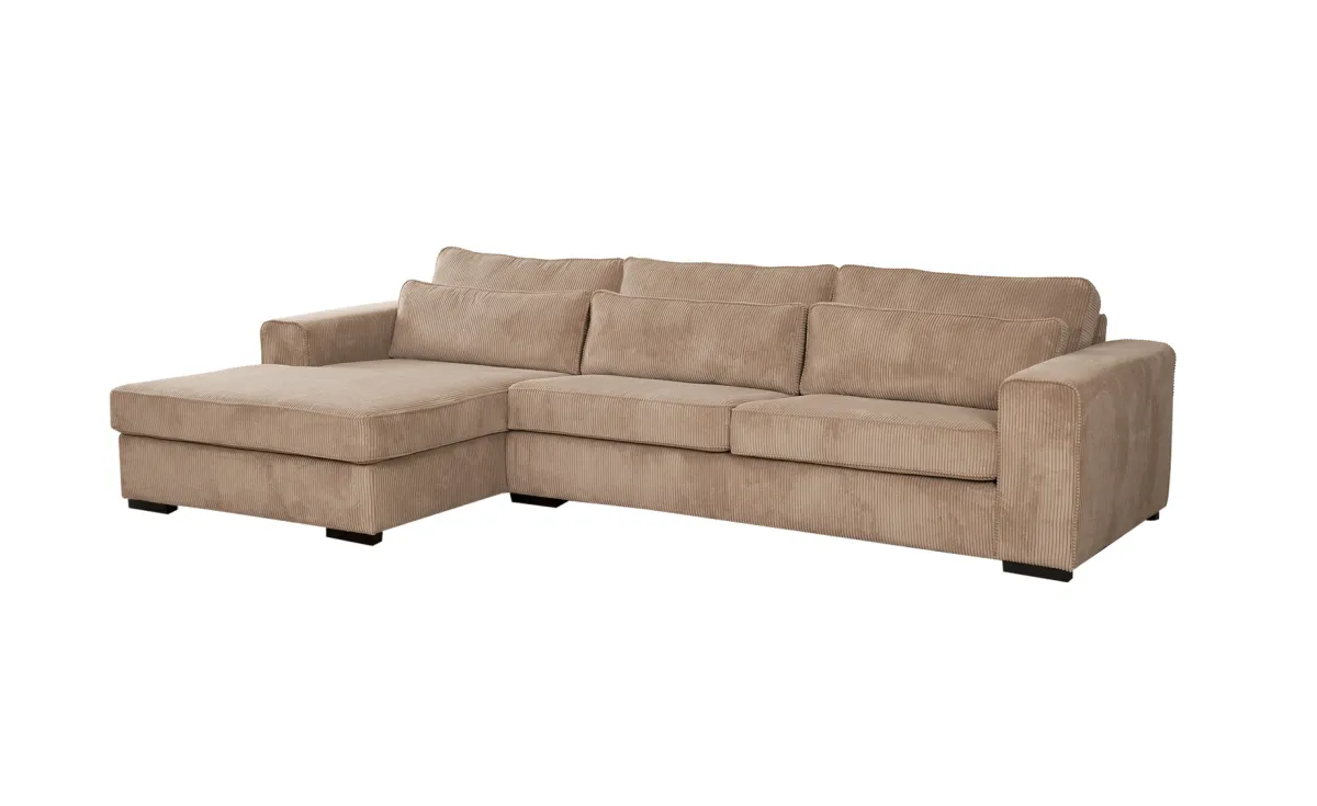 Bergamo ugaona garnitura 341x184x86cm bež leva