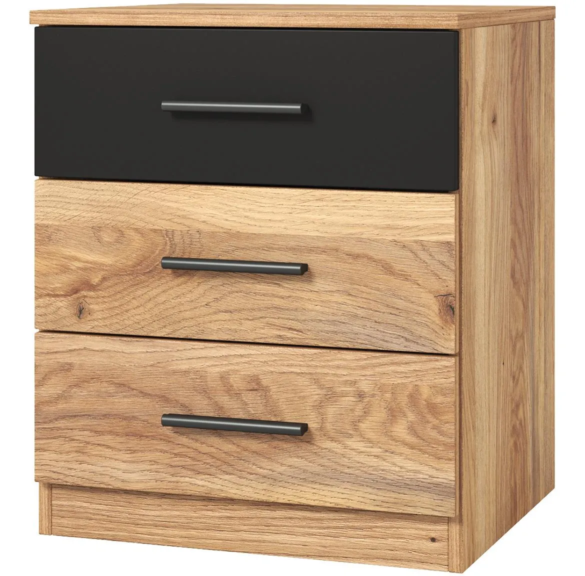 Beta 22 3s  nocnik 3fioke 45x41x46 mauvella hrast/crna