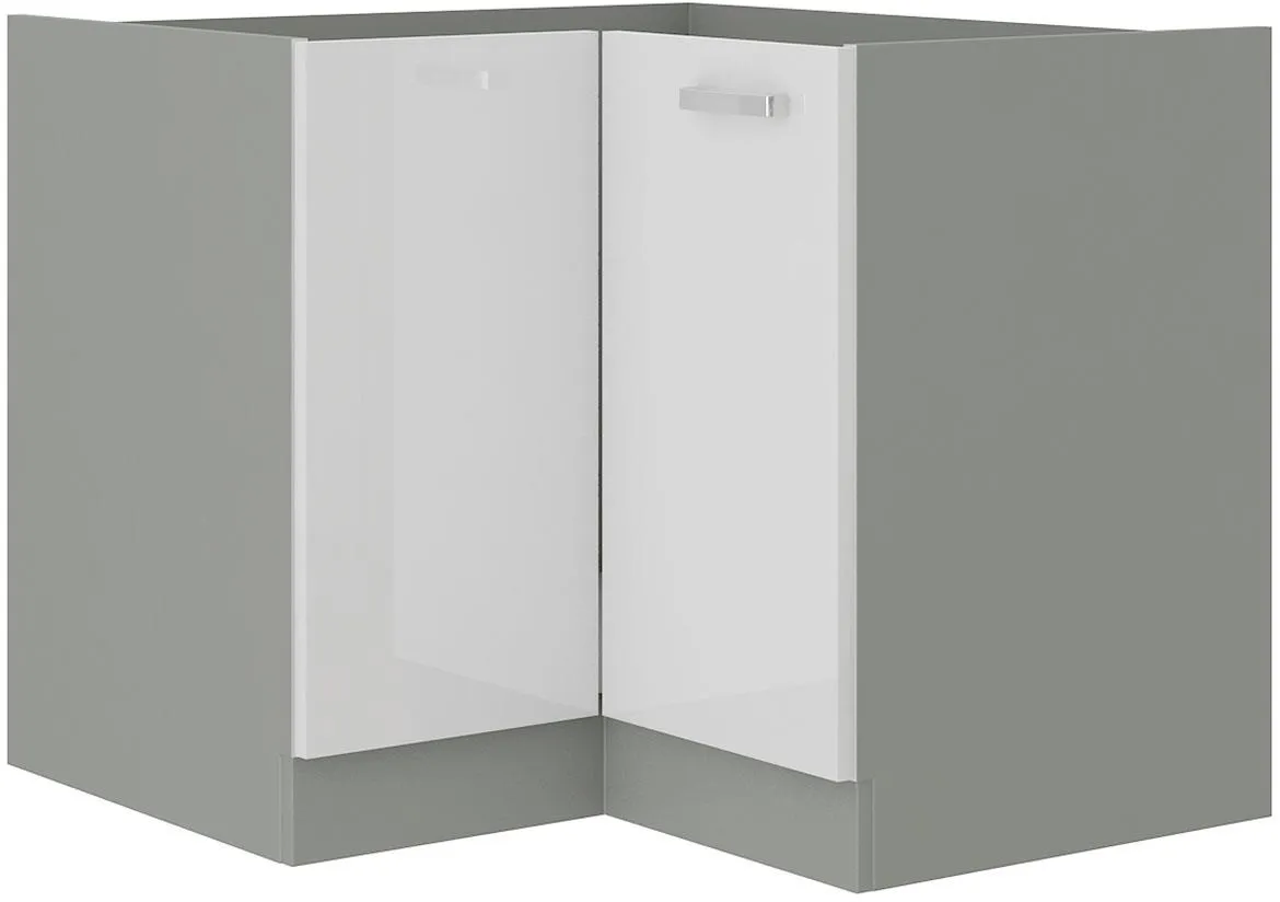 Bianca 90X90nd 2f bb baza ugaona 2vrata 90(84)x90(84)x87 sivo-bijela