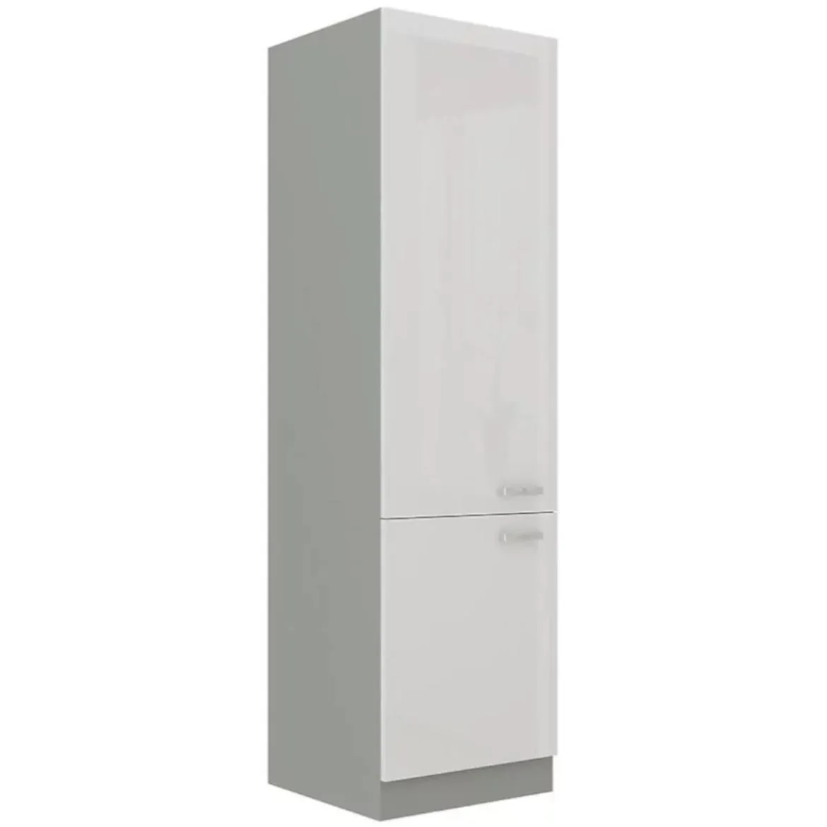 Bianka kuhinjski element 2 vrata 60DK-210 2F 57x60x210 cm bela/siva