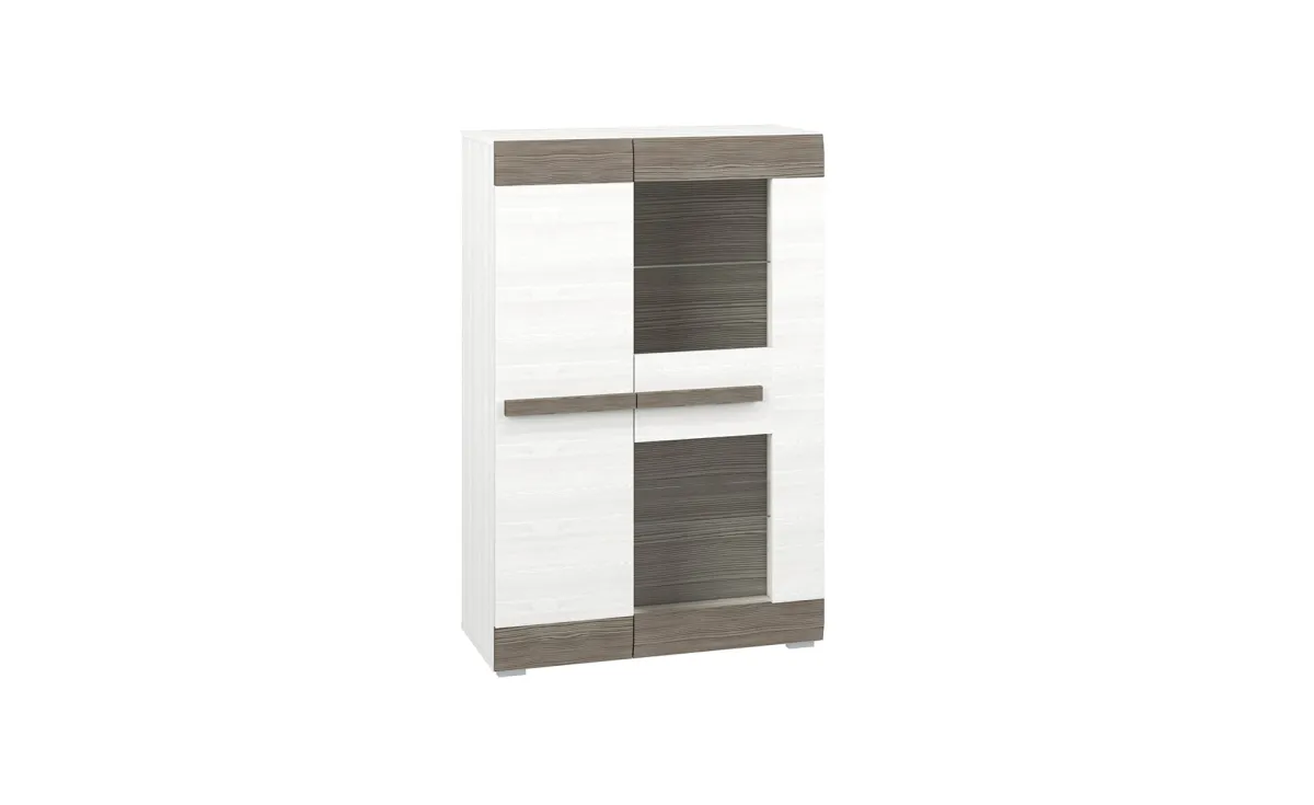 Blanco šira vitrina 2 vrata  92x42x140cm