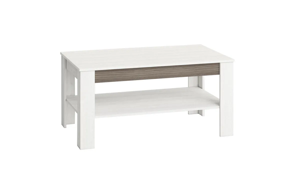 Blanco klub sto sa policom 114x67x56cm belo/sivi