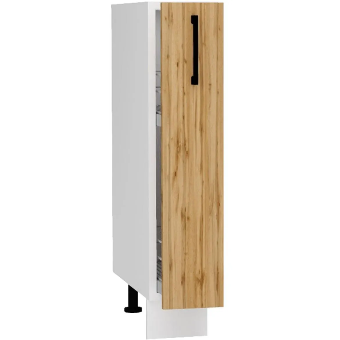Bono D15 kuhinjski element 1 fioka 15x52,4x82 cm beli/natur (wotan hrast)