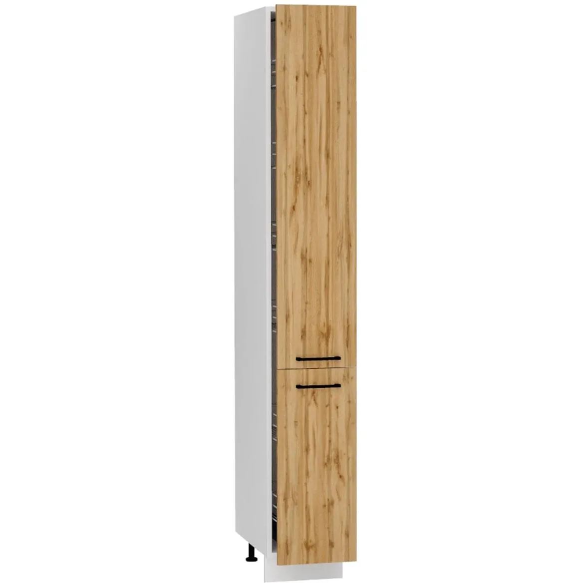 Bono D30 2133 kuhinjski element 2 fioke 30x56x213,3 cm beli/natur (wotan hrast)