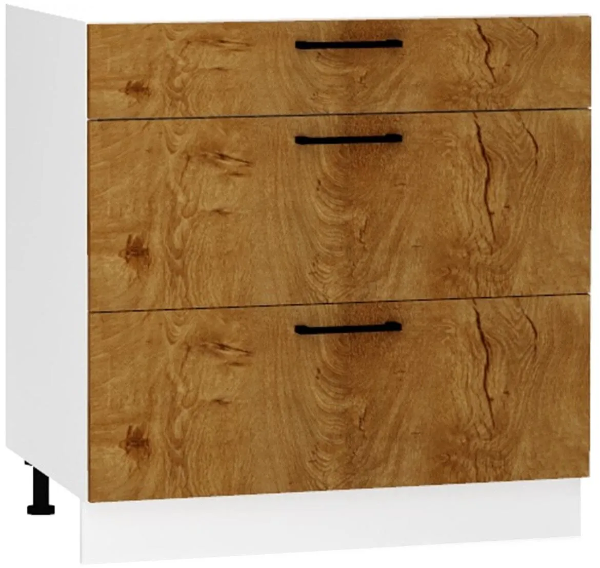 Bono kuhinjski element 3 fioke 80x52,4x82 hrast/beli