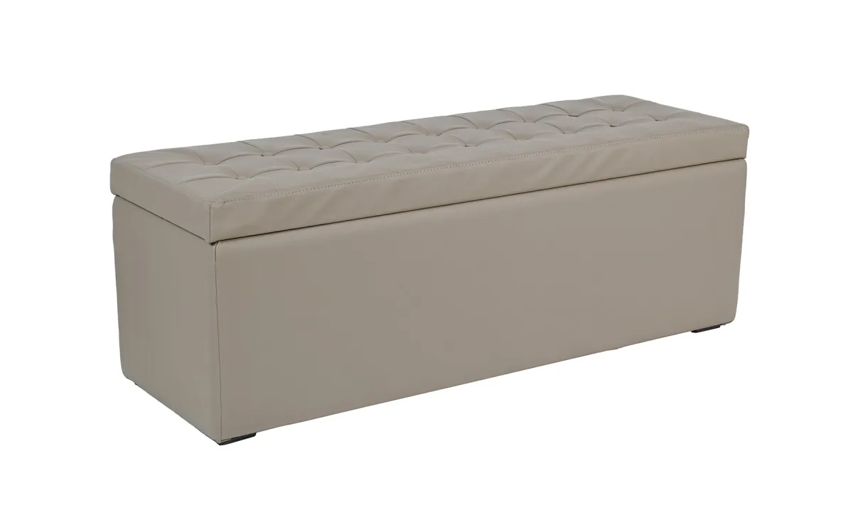 Box L tabure sa prostorom za odlaganje cappucino 120x40x42 cm