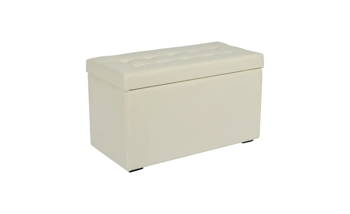 Box M tabure sa prostorom za odlaganje beli 72x36x42cm