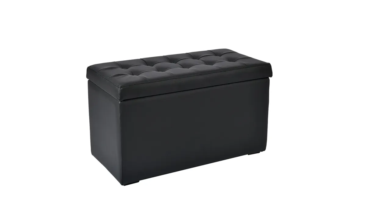 Box M tabure sa prostorom za odlaganje crni 72x36x42cm