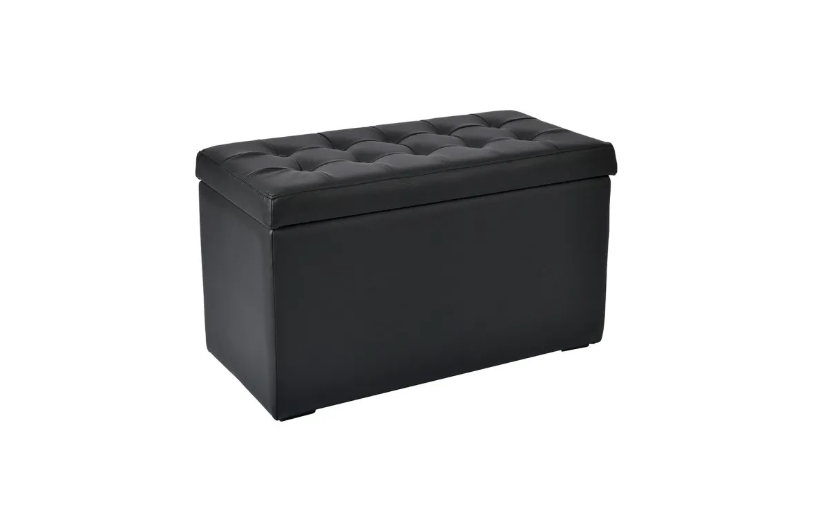 Box M tabure sa prostorom za odlaganje crni 72x36x42cm