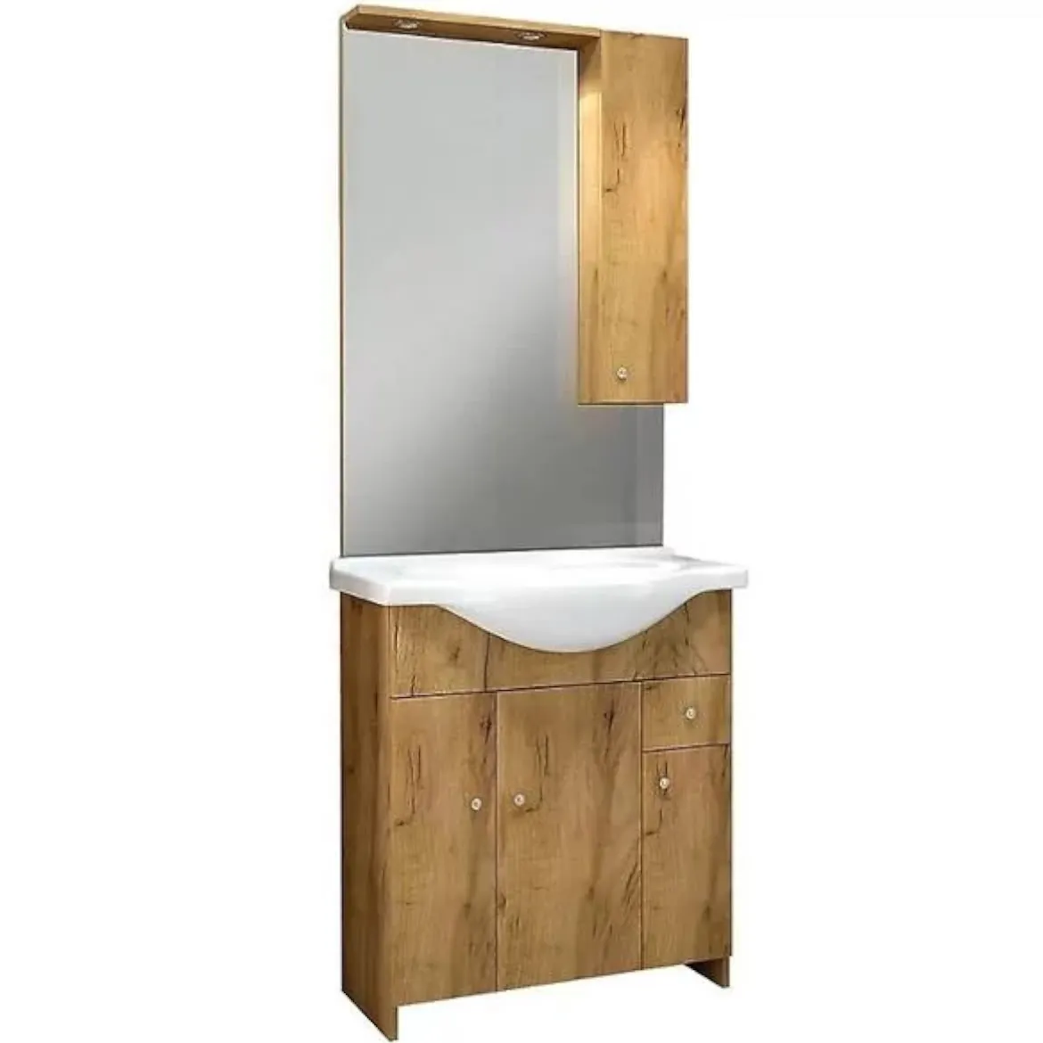Bratislava kupatilski set  D75 70x33,3x80 cm zlatni hrast