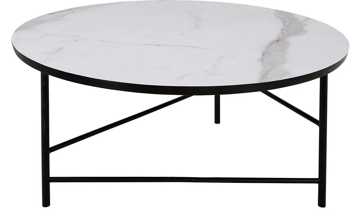 Breeze  JF1087KD klub sto 75x75x40 cm bela (efekt mermera)