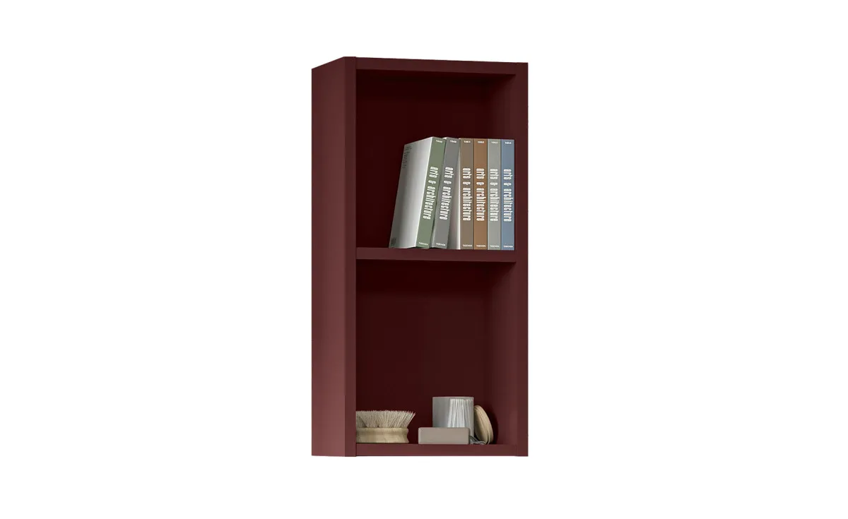 Brera polica 2 otvora 30x17x60 cm crvena