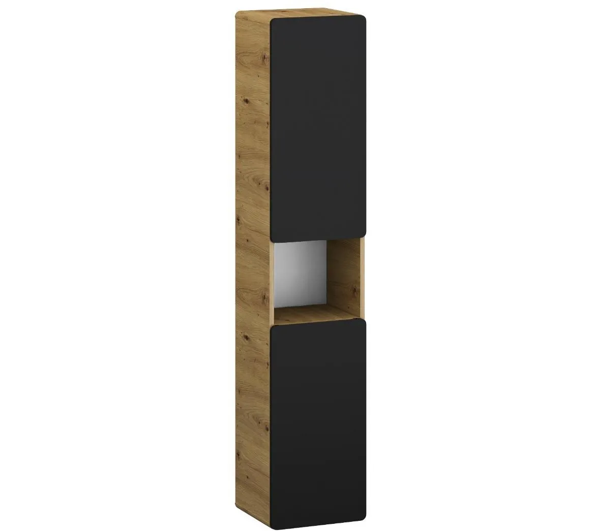 Bronx 35 ormar 35x31,6x170 natur artisan hrast/crna