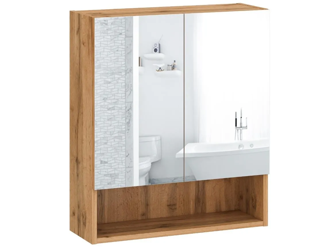 Bruno 60 ormaric s ogledalom 60,6x22x70,2 hrast