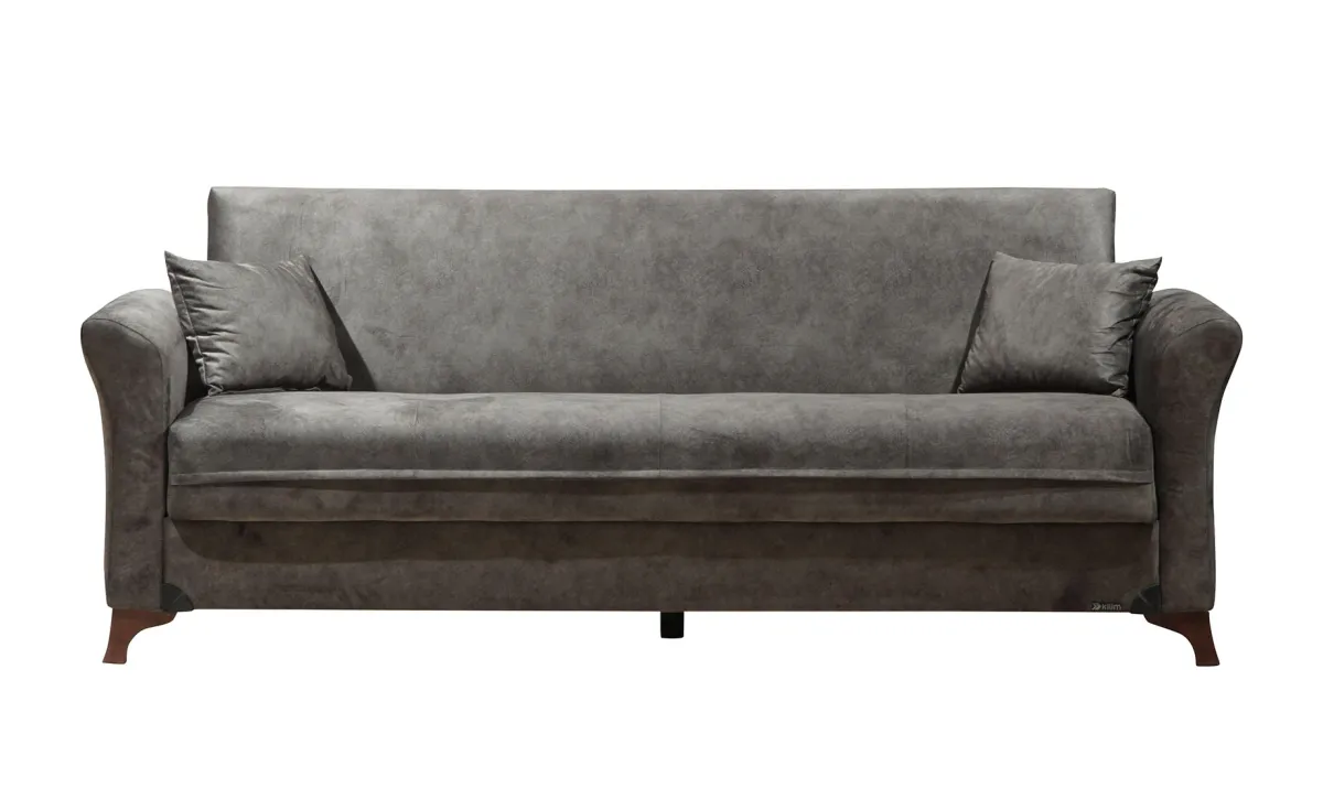 Buket trosed sa ležajem i prostorom za odlaganje sivi 217x86x85cm