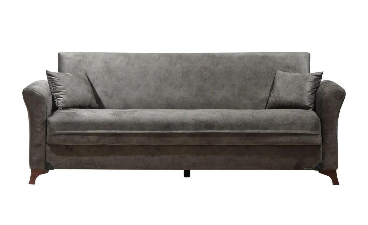 Buket trosed sa ležajem i prostorom za odlaganje sivi 217x86x85cm