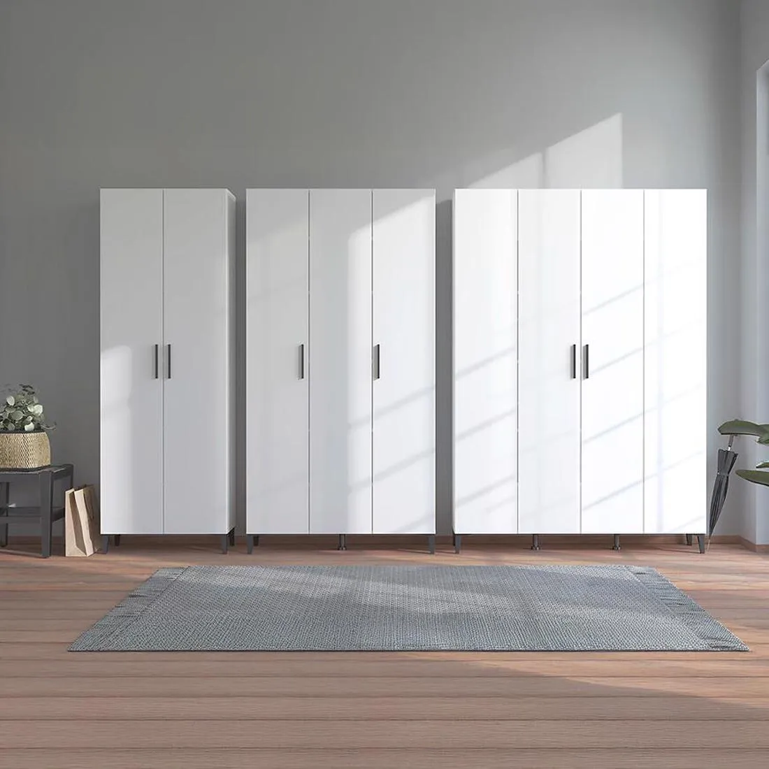 Buseto ormar 67,5x35x195 cm bela