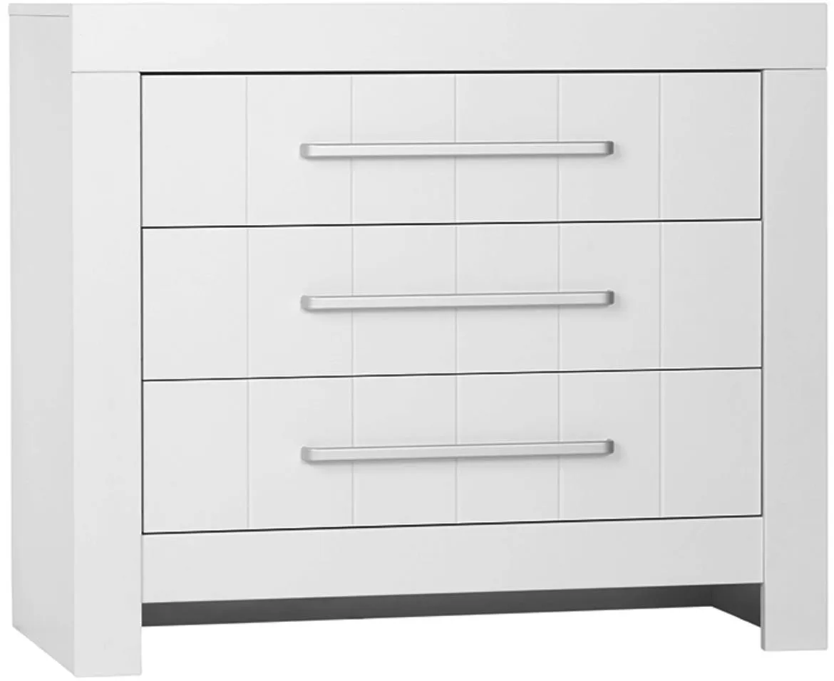 Calmo komoda 3 fioke 110,7x56x94 cm bela