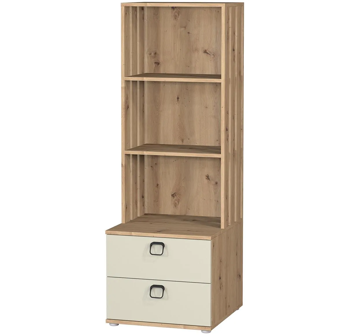 Camari 2s polica 3otvora+2fioke 50x55x147,2 artisan hrast/kašmir
