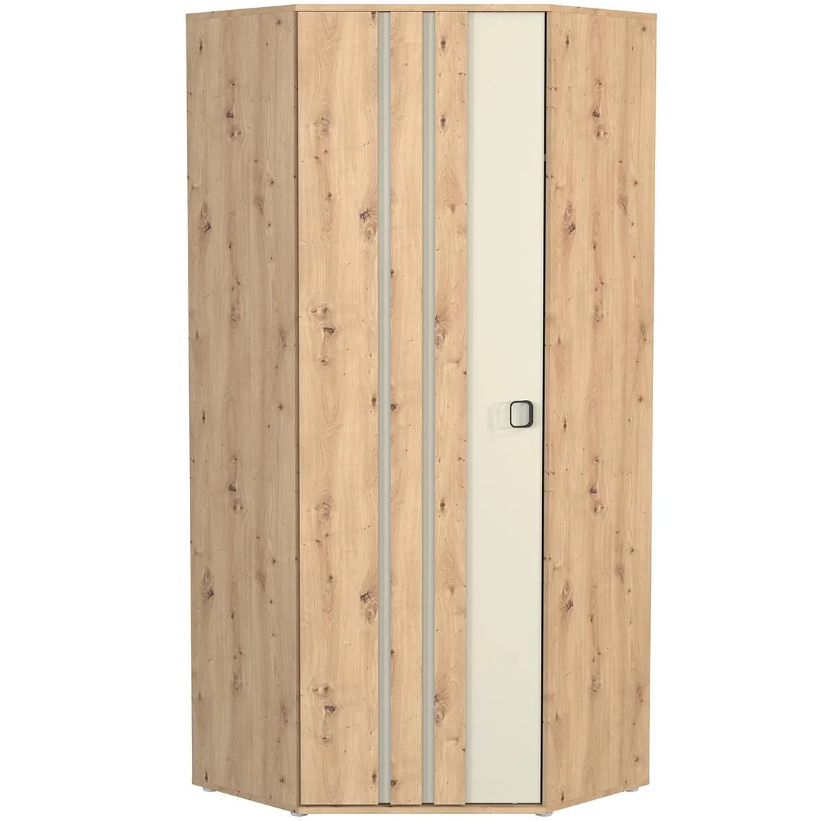 Camari ugaoni ormar 1D 1 vrata 82x82x194,5 cm artisan hrast/kašmir