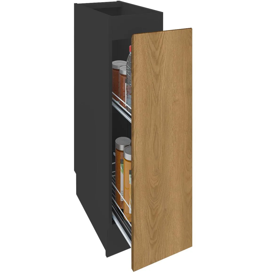 Campari D15 kuhinjski element 1 fioka 15x54x87 cm crni/hrast