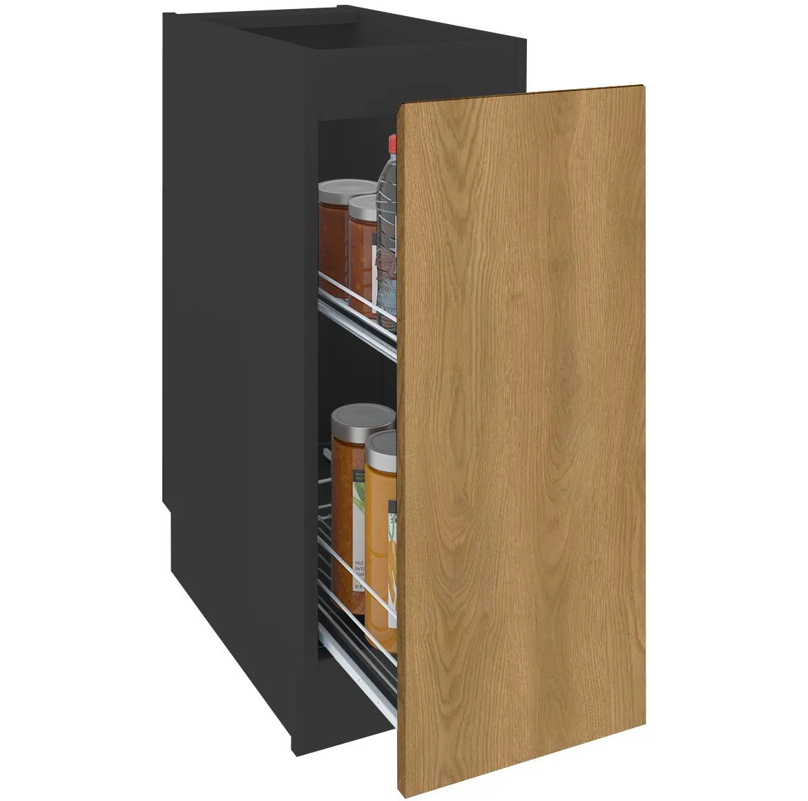 Campari D30 kuhinjski element 1 fioka 30x54x87 cm crni/hrast