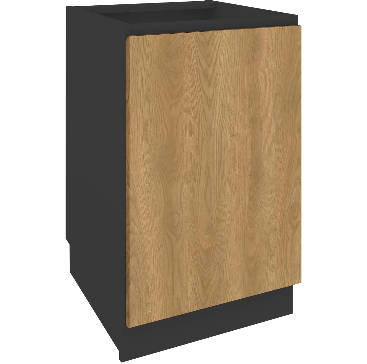 Campari D5 kuhinjski element 1 vrata 50x54x87 cm crni/hrast