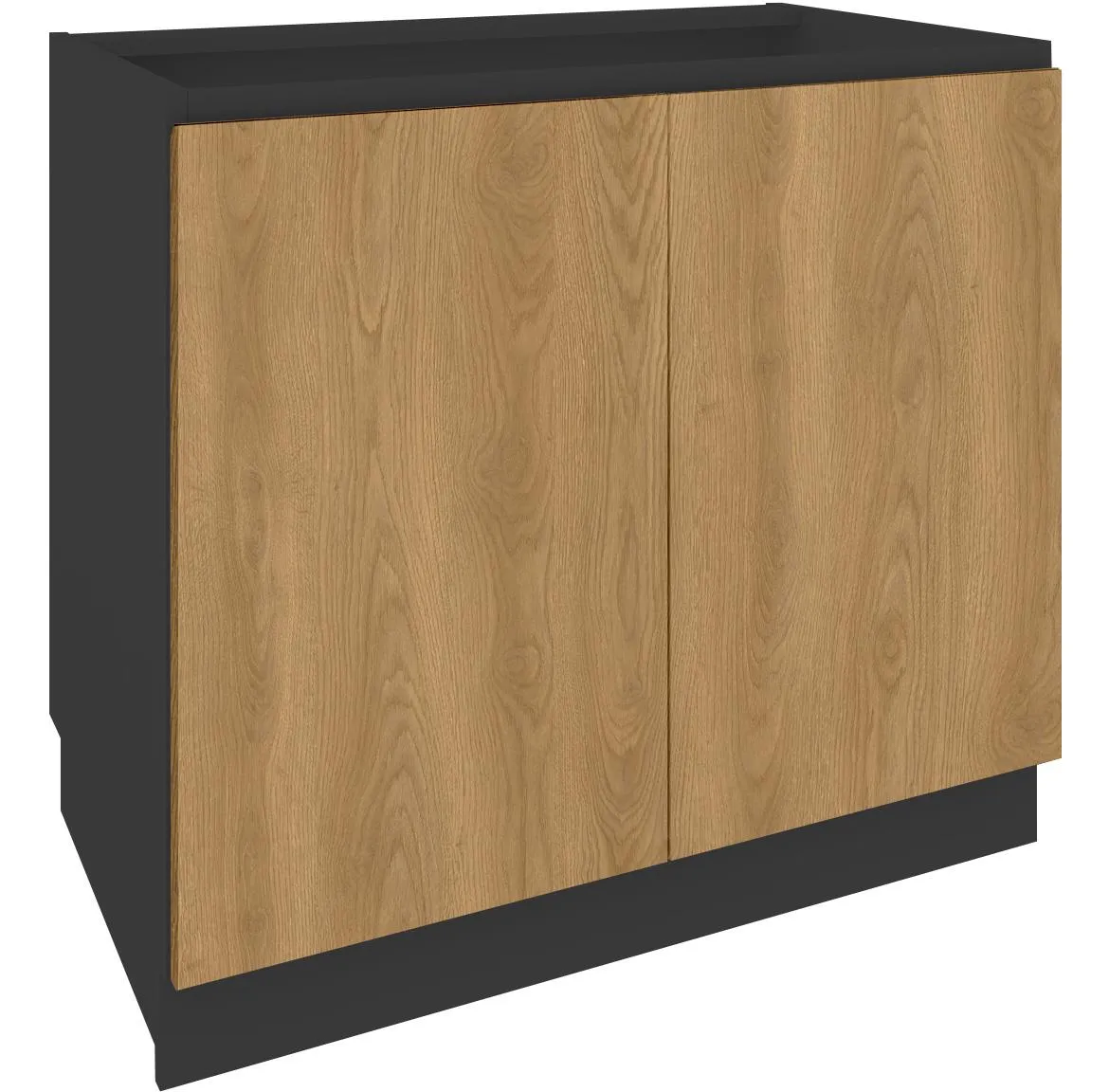 Campari D9 kuhinjski element 2 vrata 90x54x87 cm crni/hrast